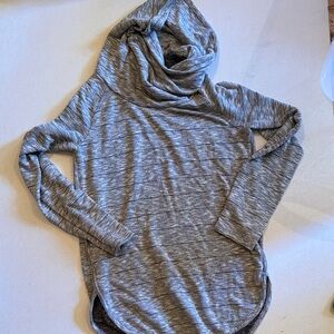 Gray Cowl Neck Sweater